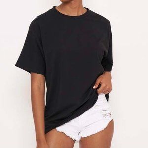 Black Oversized T-Shirt for Women